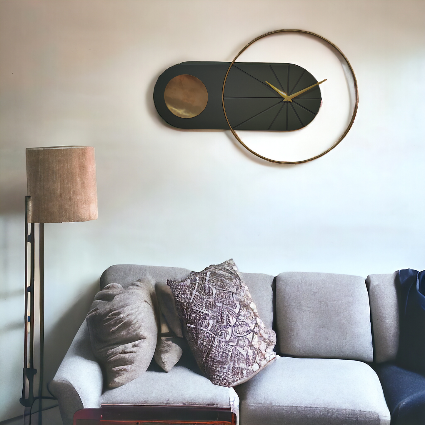 Charcoal Wall Clock