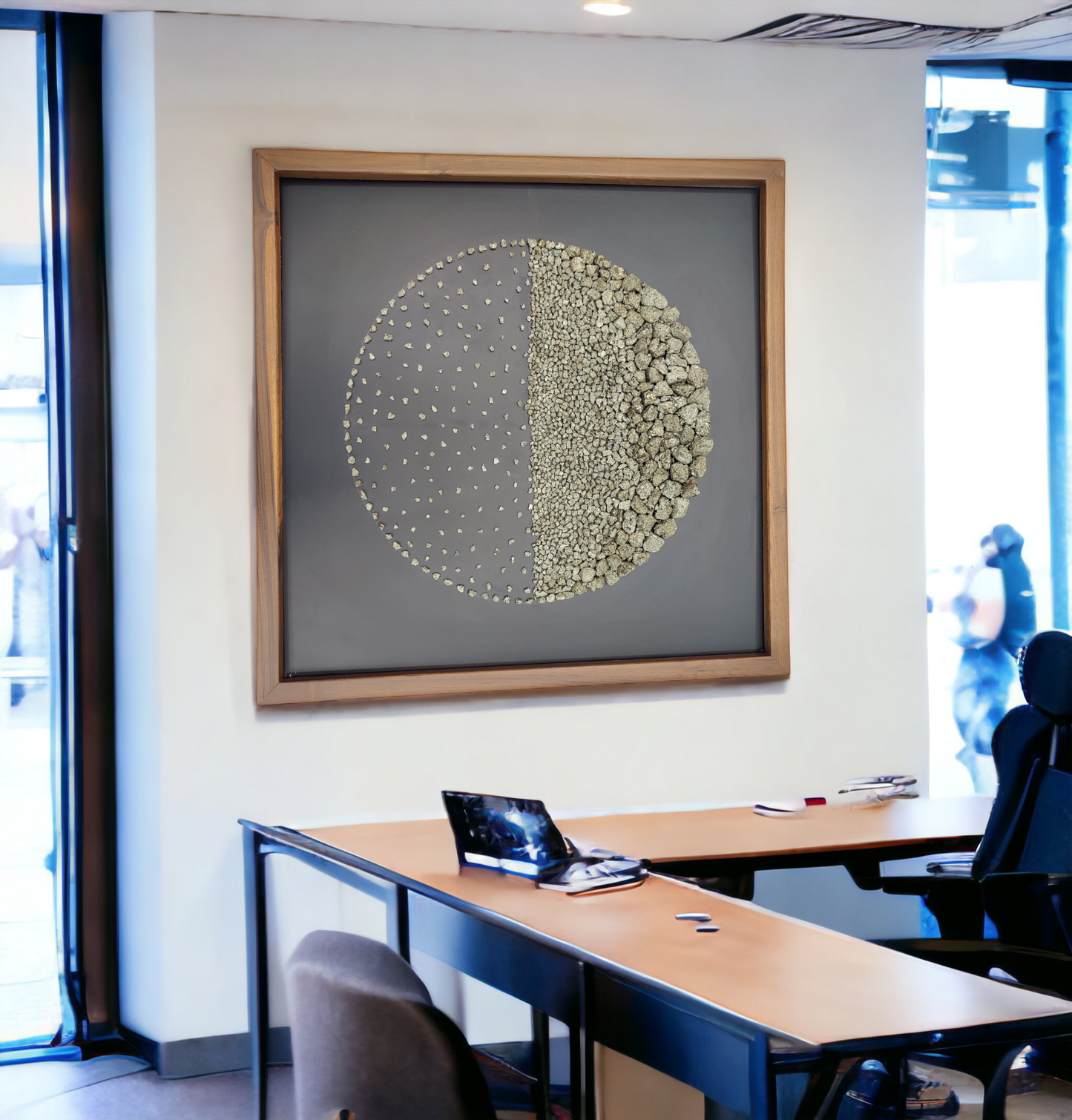 Pyrite Half Round Wall Art