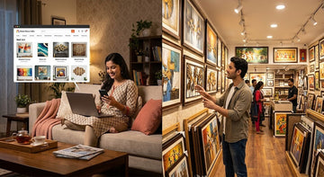 buying wall art online vs offline