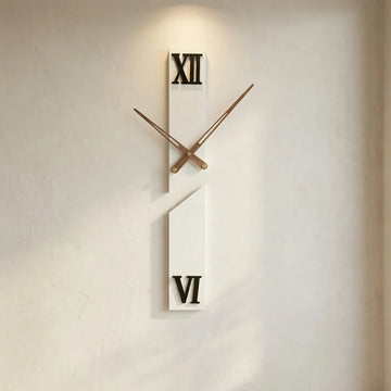 Metal and Wood Wall Clock