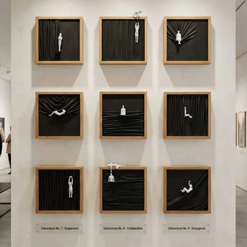 Abstract Human Drapes Wall Art