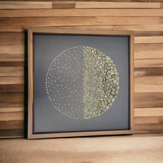 Pyrite Half Round Wall Art