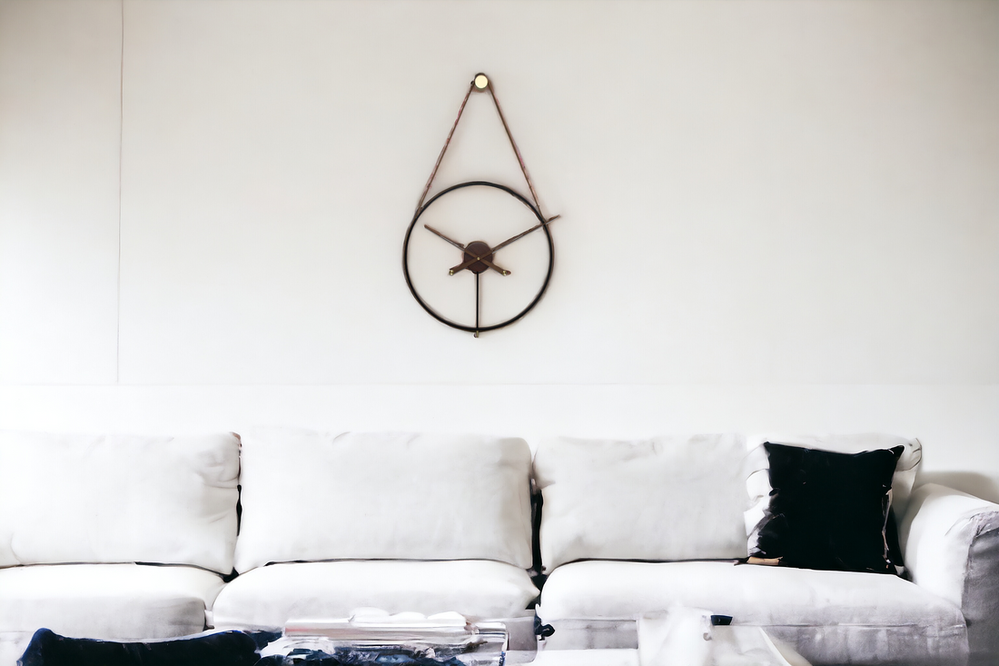 Designer Luxury Premium Minimalist Abstract Mordern  Metal And Wooden Century Wall Clock