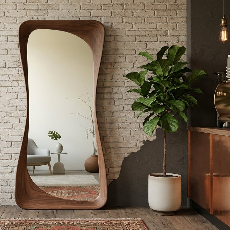 Asymmetrical Luxury  Modern Designer Unique Premium Zorro Mirror