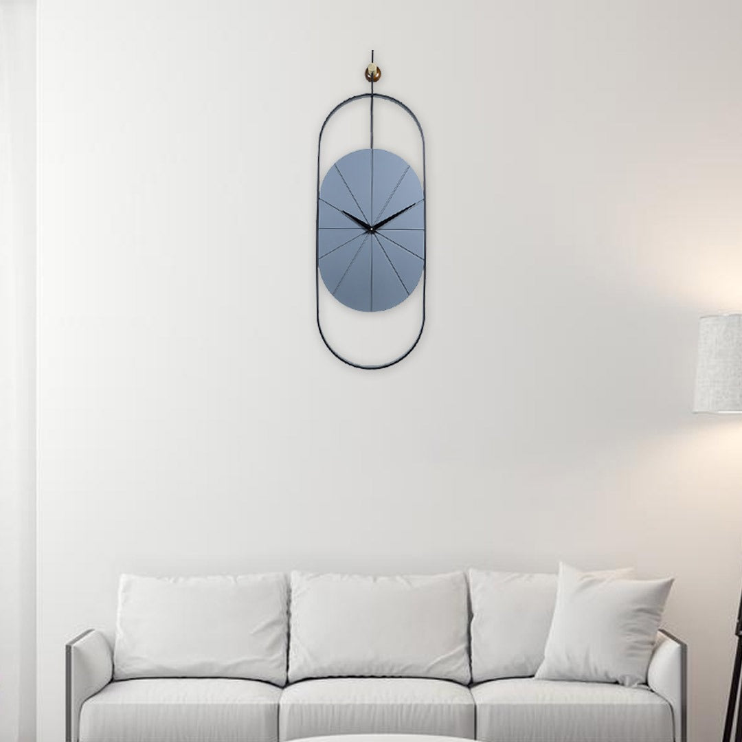 Designer Luxury Premium Minimalist Abstract Mordern  Metal And Wooden Champion Wall Clock