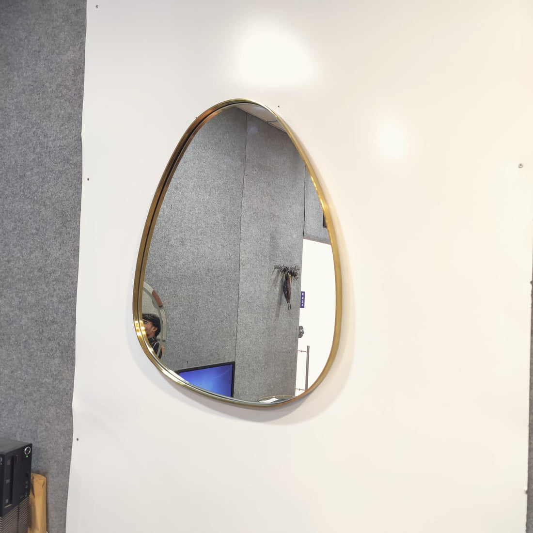 Asymmetrical Luxury  Modern Designer Unique Premium  Egg Mirror