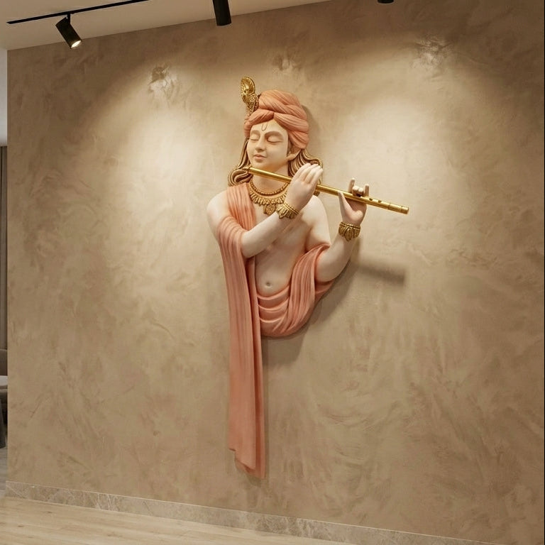 Premium Unique Luxury Modern Artisan Exclusive Handcrafted Abstract Krishna Wall Art