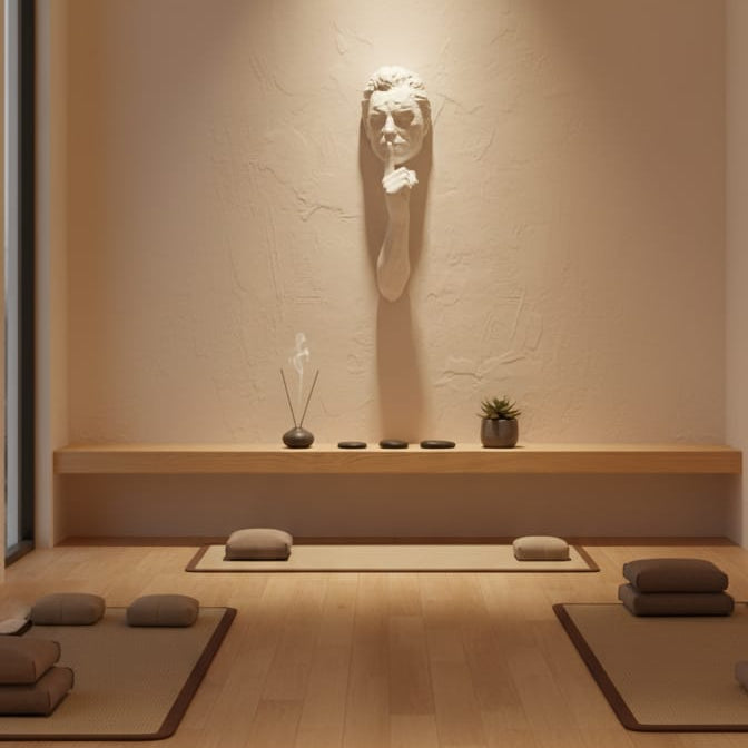 Premium Unique Luxury Modern Artisan Exclusive Handcrafted Abstract Silent Man Wall Art