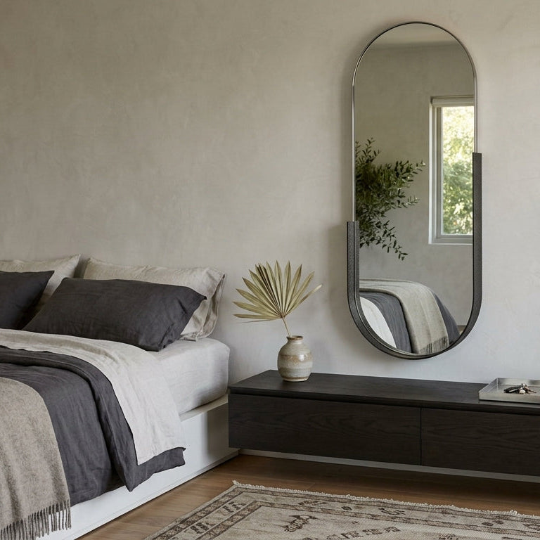 Asymmetrical Luxury  Modern Designer Unique Premium Ananta Mirror