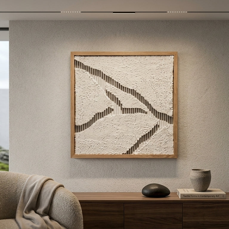 Premium Unique Luxury Modern Artisan Exclusive Handcrafted Abstract Calm Carvings Wall Art