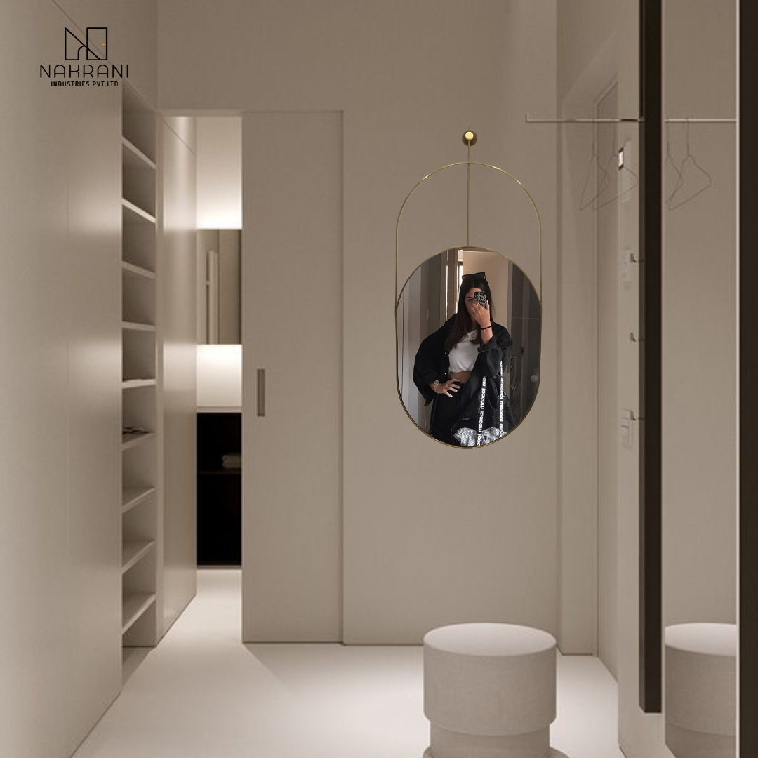 Asymmetrical Luxury  Modern Designer Unique Premium Delight Mirror