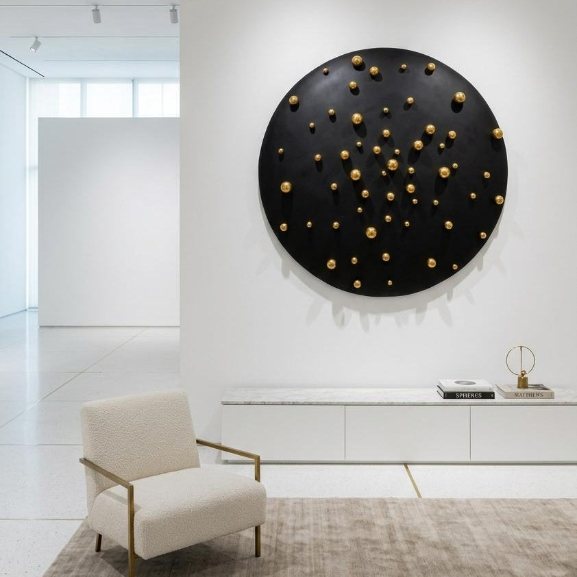 Premium Unique Luxury Modern Artisan Exclusive Handcrafted Abstract  Nebula Wall Art