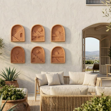 Premium Unique Luxury Modern Artisan Exclusive Handcrafted Abstract Arches Wall Art