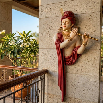 Premium Unique Luxury Modern Artisan Exclusive Handcrafted Abstract Krishna Wall Art