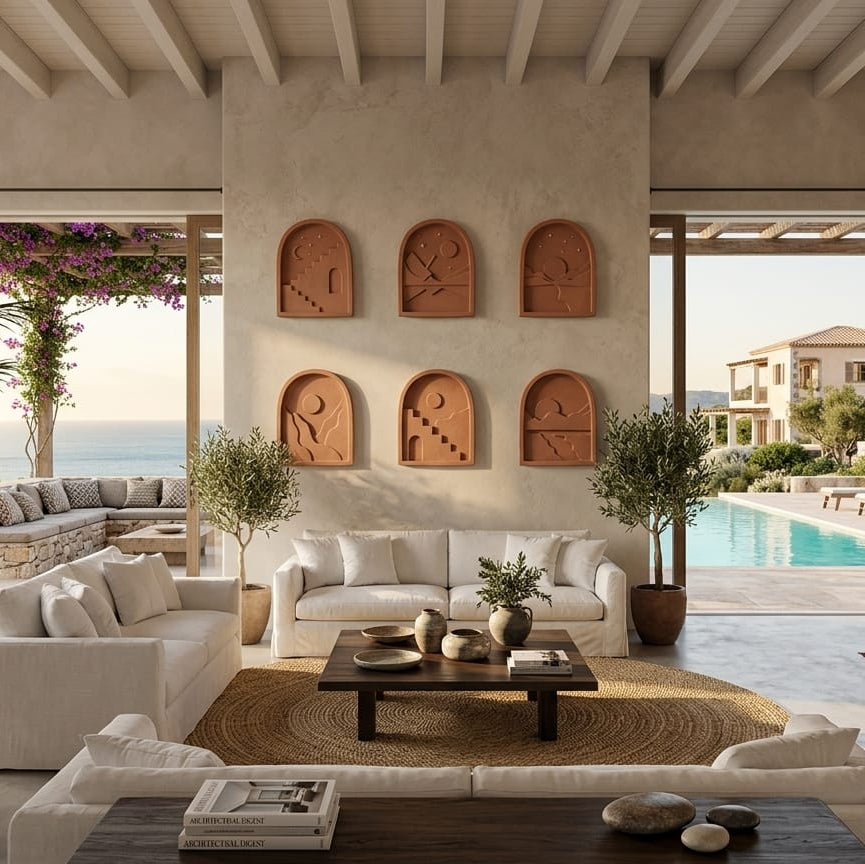 Premium Unique Luxury Modern Artisan Exclusive Handcrafted Abstract Arches Wall Art
