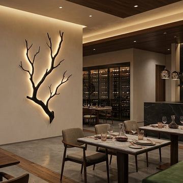 Premium Unique Luxury Modern Artisan Exclusive Handcrafted Abstract Branching Light Wall Art