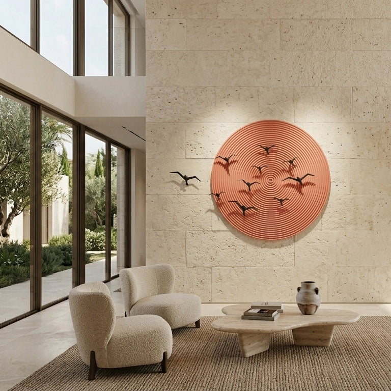 Premium Unique Luxury Modern Artisan Exclusive Handcrafted Abstract Winges Of Infinity Wall Art