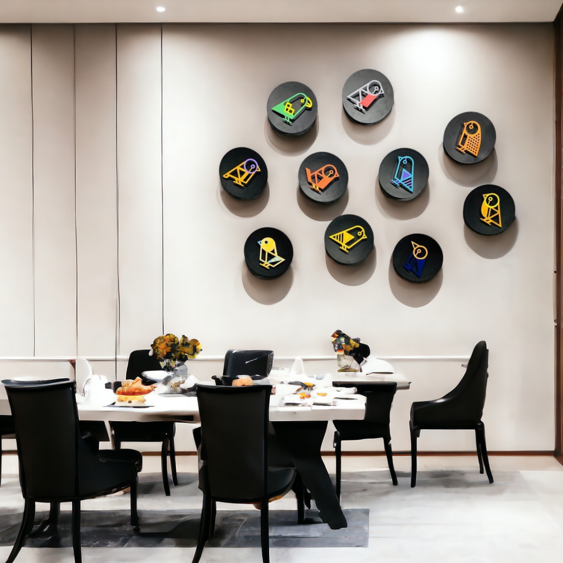 Premium Unique Luxury Modern Artisan Exclusive Handcrafted Abstract Sparrow Wall Art