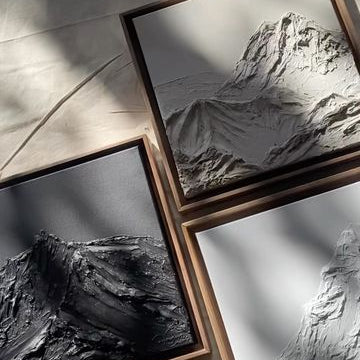 Premium Unique Luxury Modern Artisan Exclusive Handcrafted Abstract Lumira Wall Art