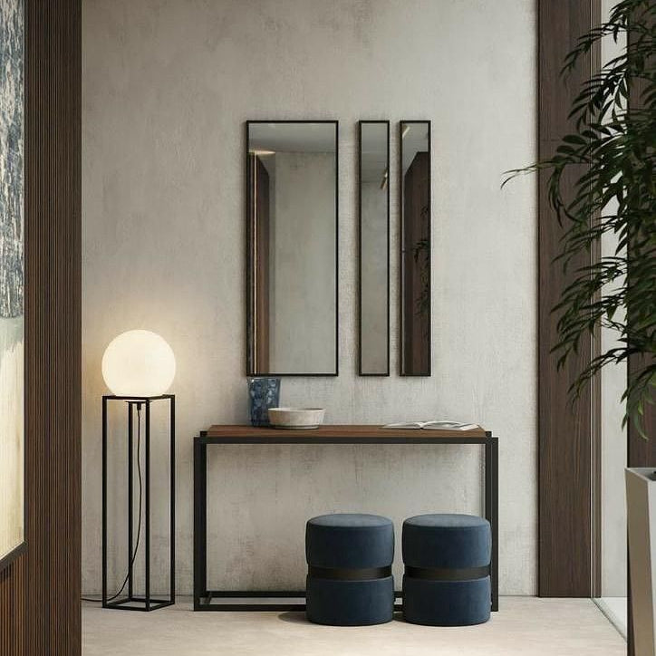 Asymmetrical Luxury  Modern Designer Unique Premium Tripple Rectangle Mirror