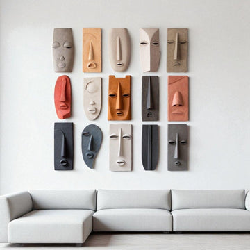 Premium Unique Luxury Modern Artisan Exclusive Handcrafted Abstract Casa Mask Wallart