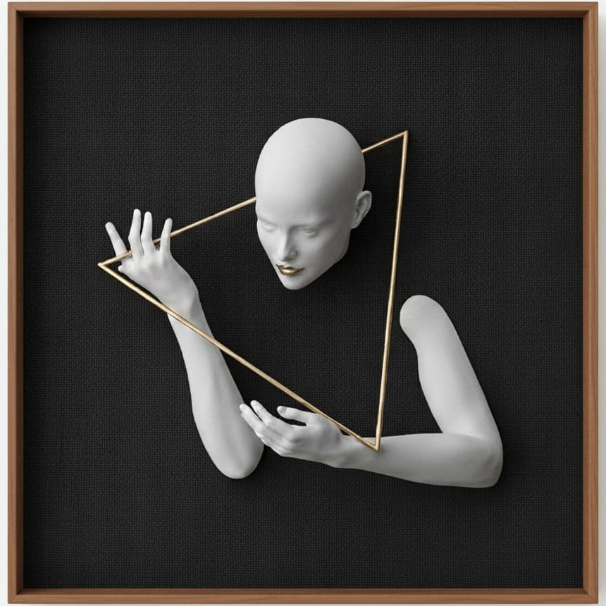 Lady With Traingle ring