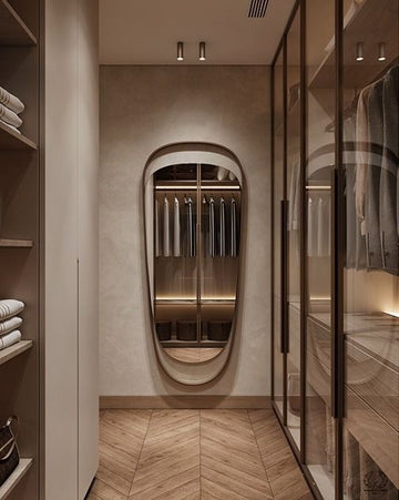 Asymmetrical Luxury  Modern Designer Unique Premium Aurex Mirror