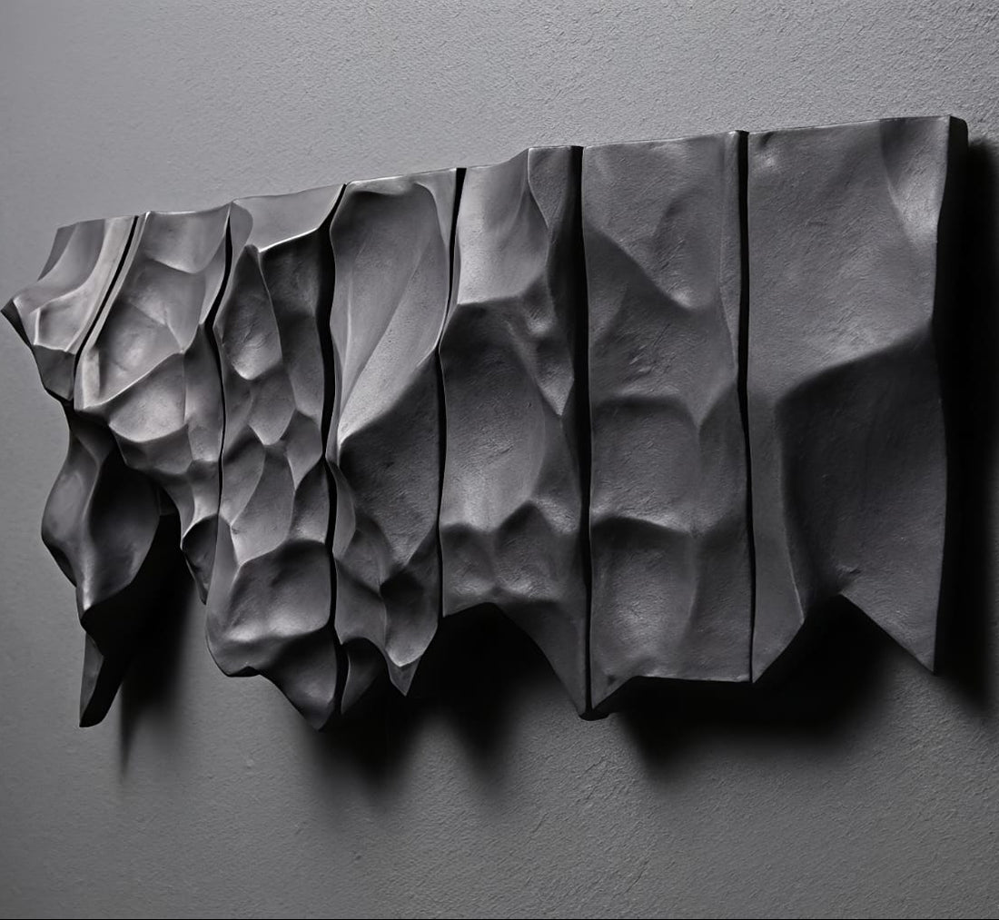 Premium Unique Luxury Modern Artisan Exclusive Handcrafted Abstract TerraFold Wall Art