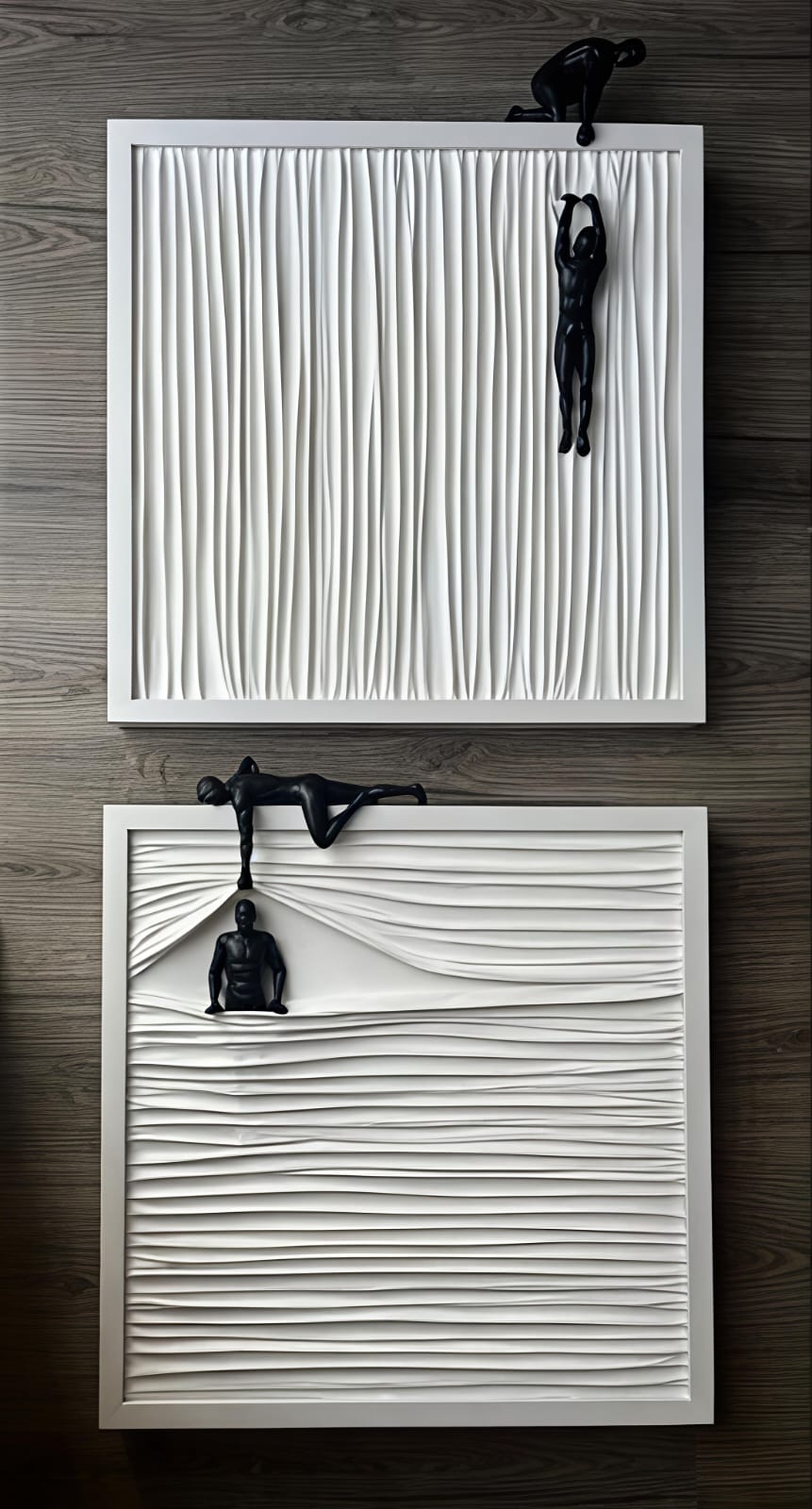 Premium Unique Luxury Modern Artisan Exclusive Handcrafted Abstract Silent Struggle  Wall Art