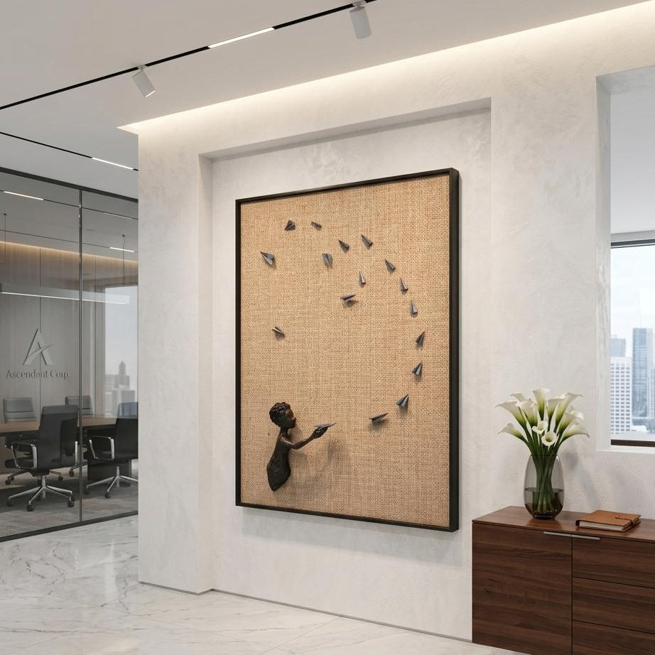 Premium Unique Luxury Modern Artisan Exclusive Handcrafted Abstract Fight Of Becoming Wall Art