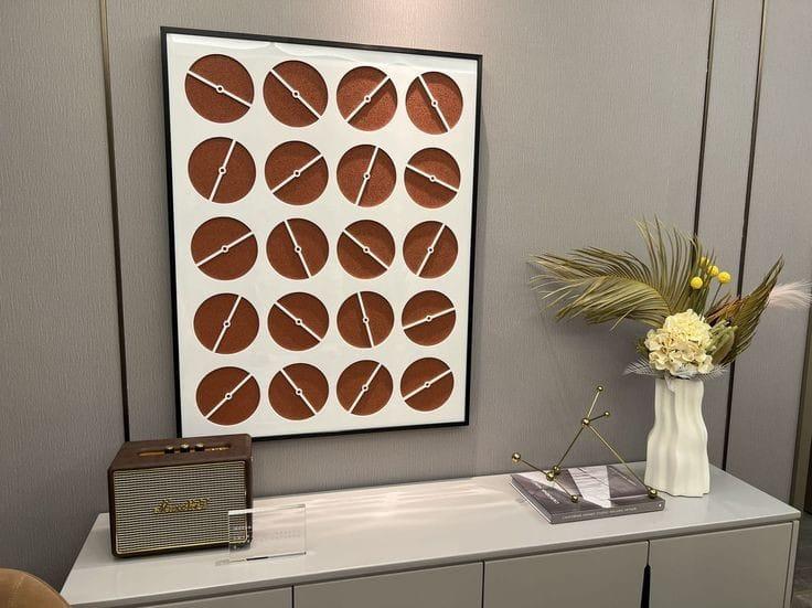 Premium Unique Luxury Modern Artisan Exclusive Handcrafted Abstract Chronicle Circle  Wall Art
