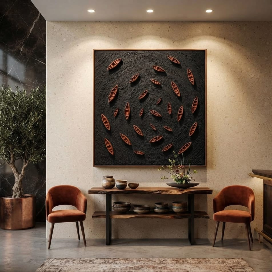 Premium Unique Luxury Modern Artisan Exclusive Handcrafted Abstract Fleet Of Dream Wall Art