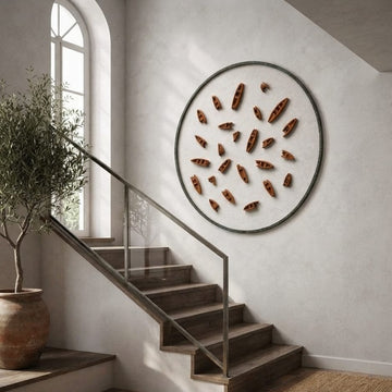Premium Unique Luxury Modern Artisan Exclusive Handcrafted Abstract Sailor's Circle Wall Art