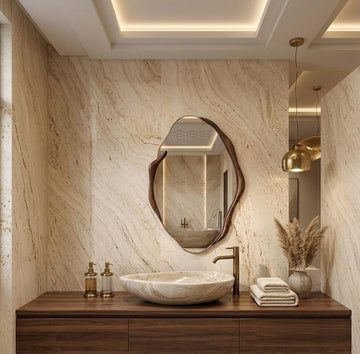 Asymmetrical Luxury  Modern Designer Unique Premium Flow Mirror