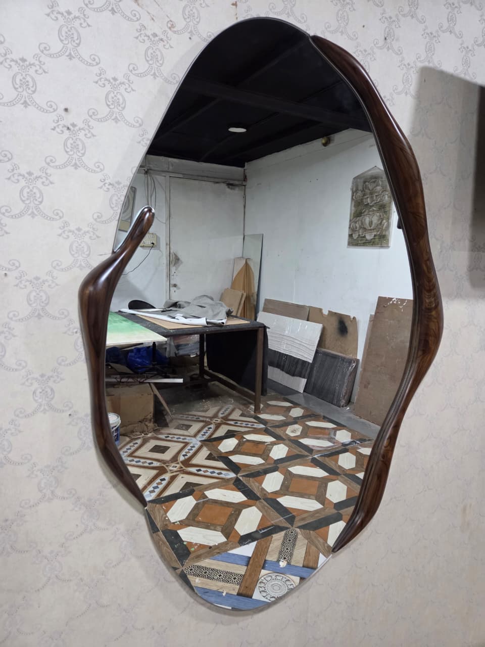 Asymmetrical Luxury  Modern Designer Unique Premium Flow Mirror