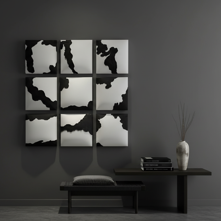 Premium Unique Luxury Modern Artisan Exclusive Handcrafted Abstract Opira Wall Art