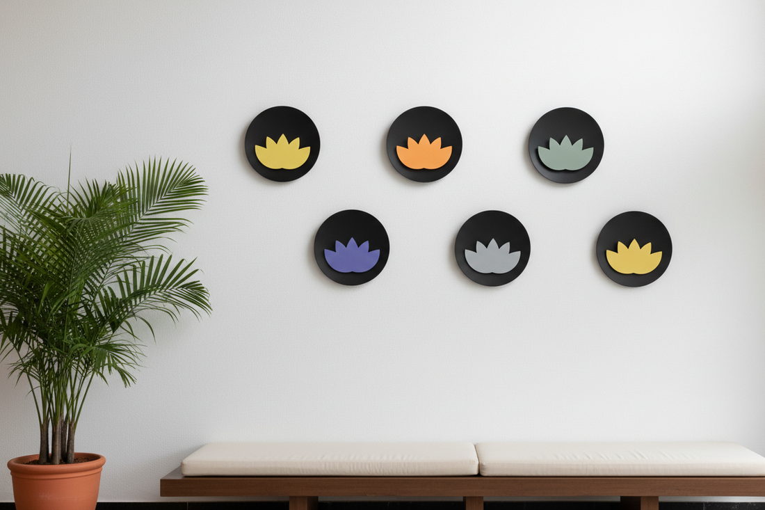 Premium Unique Luxury Modern Artisan Exclusive Handcrafted Abstract Lotus Wall Art