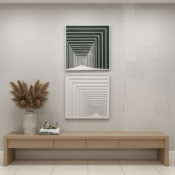Premium Unique Luxury Modern Artisan Exclusive Handcrafted Abstract Cubic Wall Art