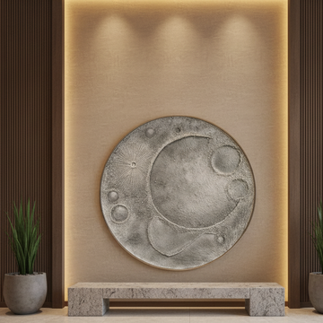 Premium Unique Luxury Modern Artisan Exclusive Handcrafted Abstract Moon  Pro Wallart