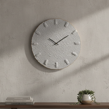 Designer Luxury Premium Minimalist Abstract Mordern  Metal And Wooden Divine Wall Clock