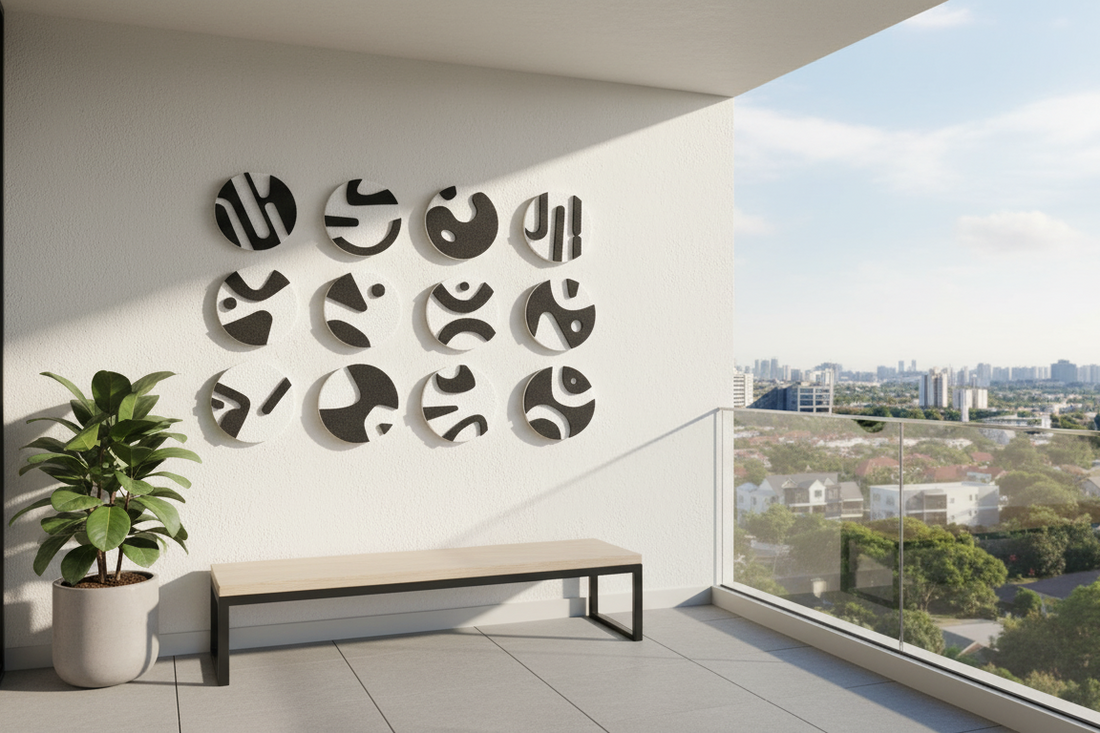 Premium Unique Luxury Modern Artisan Exclusive Handcrafted Abstract Shades Of Silence Wall Art