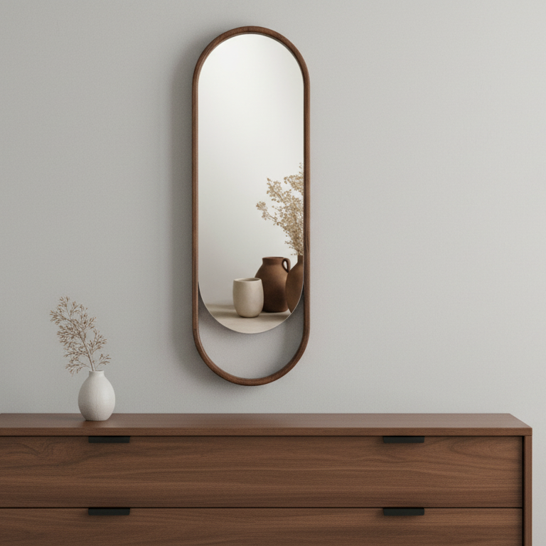 Asymmetrical Luxury  Modern Designer Unique Premium Orvia Mirror