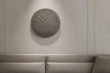 Designer Luxury Premium Minimalist Abstract Mordern  Metal And Wooden Veneto Wall Clock