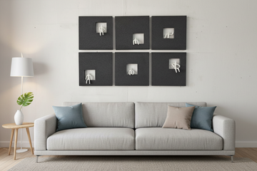 Premium Unique Luxury Modern Artisan Exclusive Handcrafted Abstract Grey Scale Wall Art