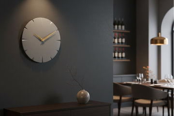 Designer Luxury Premium Minimalist Abstract Mordern  Metal And Wooden Bruno Wall Clock