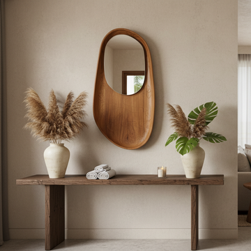 Asymmetrical Luxury  Modern Designer Unique Premium Evara Mirror