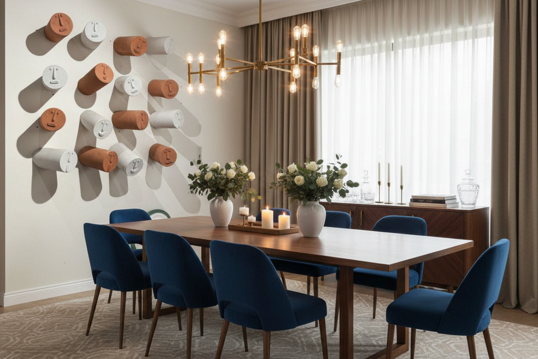 Premium Unique Luxury Modern Artisan Exclusive Handcrafted Pause Faces Wall Art