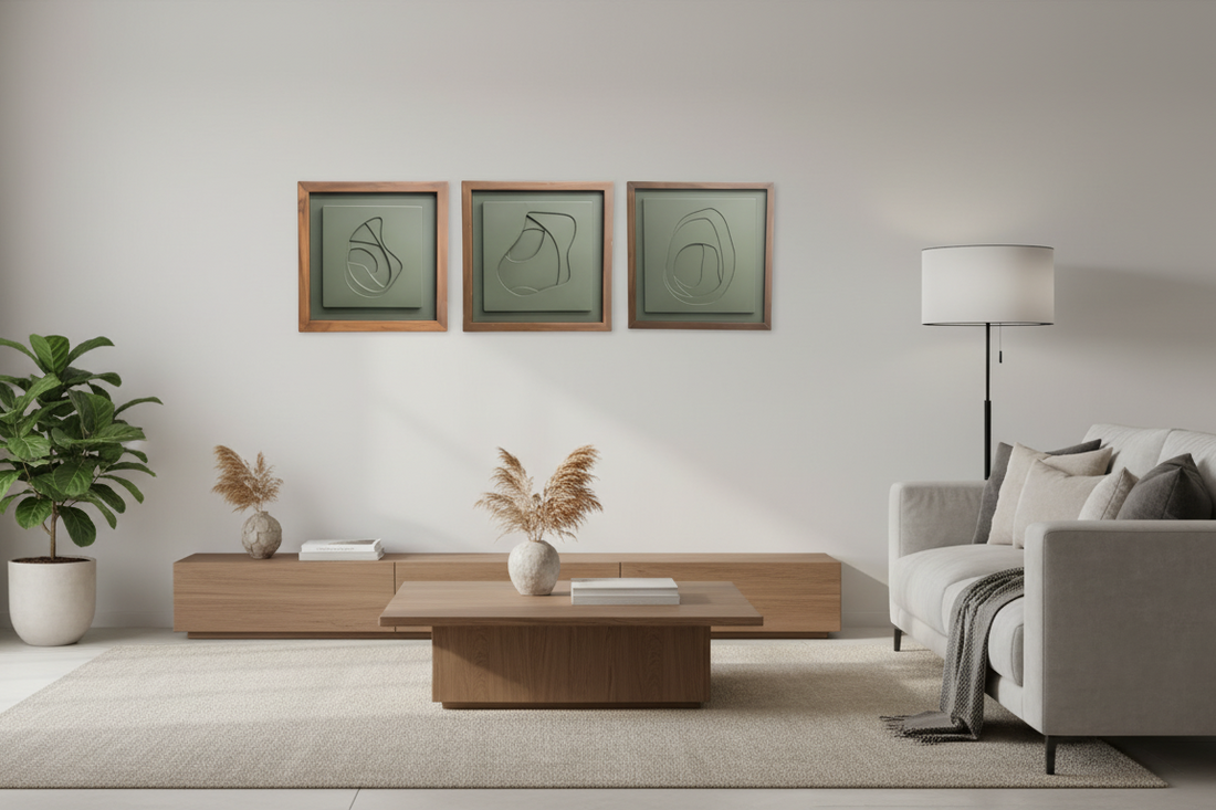 Premium Unique Luxury Modern Artisan Exclusive Handcrafted Abstract Callisto Wall Art (Set Of 3)
