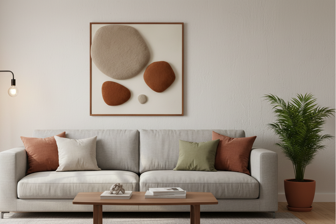 Premium Unique Luxury Modern Artisan Exclusive Handcrafted Abstract Plush Wall Art