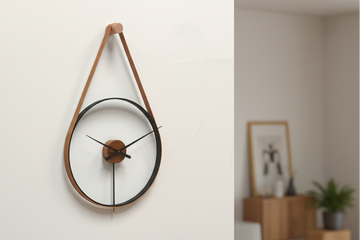 Designer Luxury Premium Minimalist Abstract Mordern  Metal And Wooden Century Wall Clock